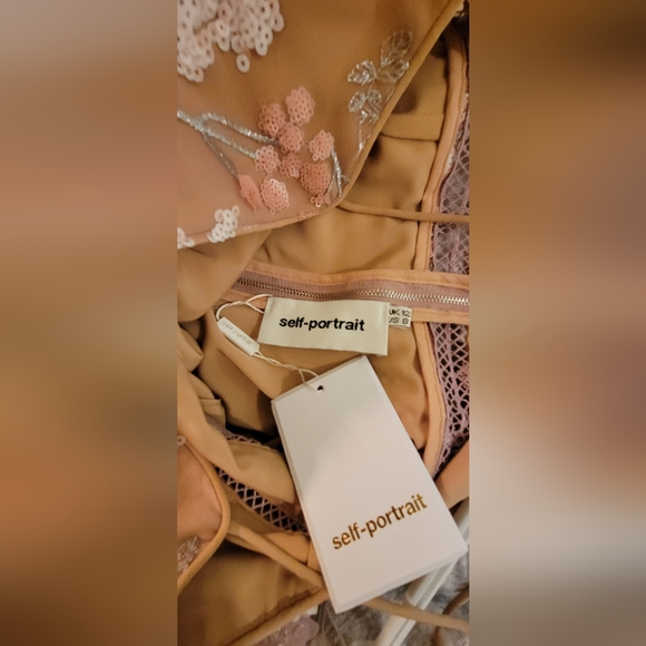 Self-Portrait floral embellished midi Dress - Picture 7 of 8